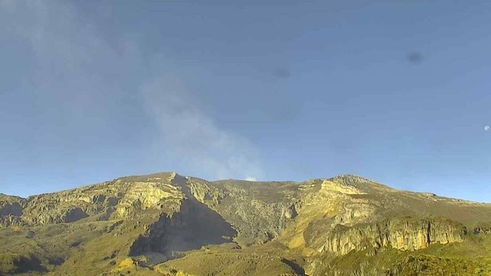 Cambios en la actividad del volcán Nevado del Ruiz