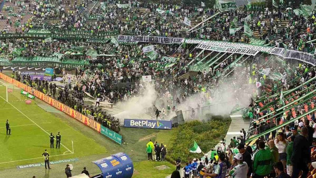 Disturbios en el partido del Nacional