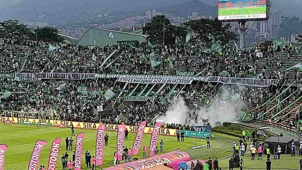 Disturbios en el partido del Nacional: Dimayor dice que habrá sanciones económicas Disturbios en el partido del Nacional