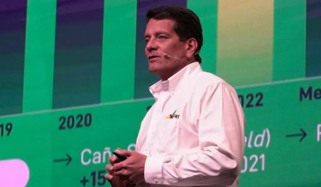 Felipe Bayón, próximo presidente de GeoPark, renunció a la Junta Directiva de EPM Felipe Bayón, presidente de Ecopetrol, durante su discurso en la Asamblea de ACcionistas de 2023.
