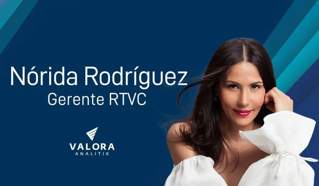 Nórida Rodríguez, nueva gerente de RTVC Colombia Nórida Rodríguez, nueva gerente de RTVC de Colombia.