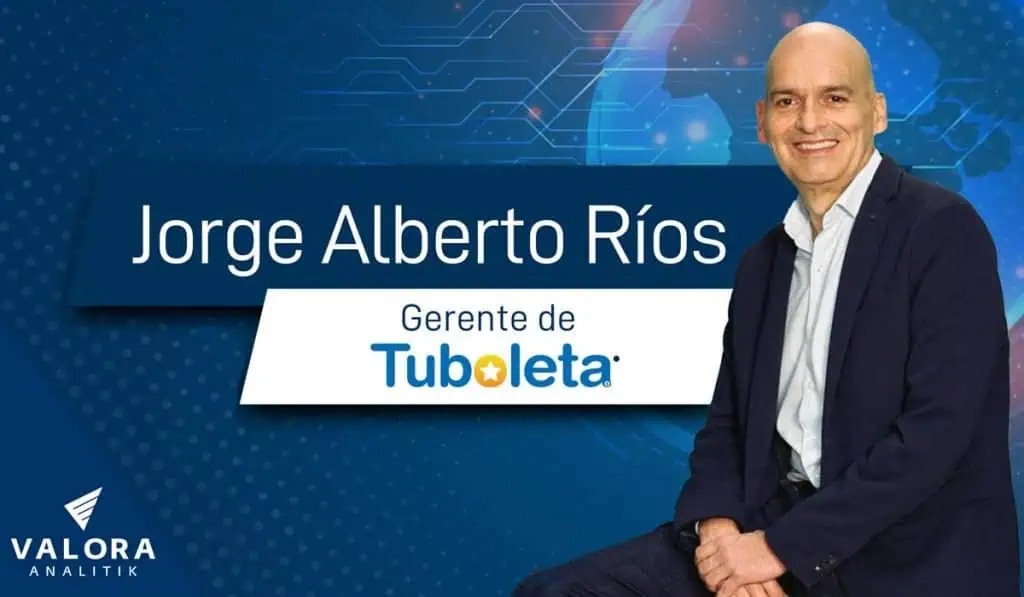 Jorge Alberto Ríos asume como gerente general de Tuboleta Jorge Alberto Ríos, nuevo gerente de Tuboleta