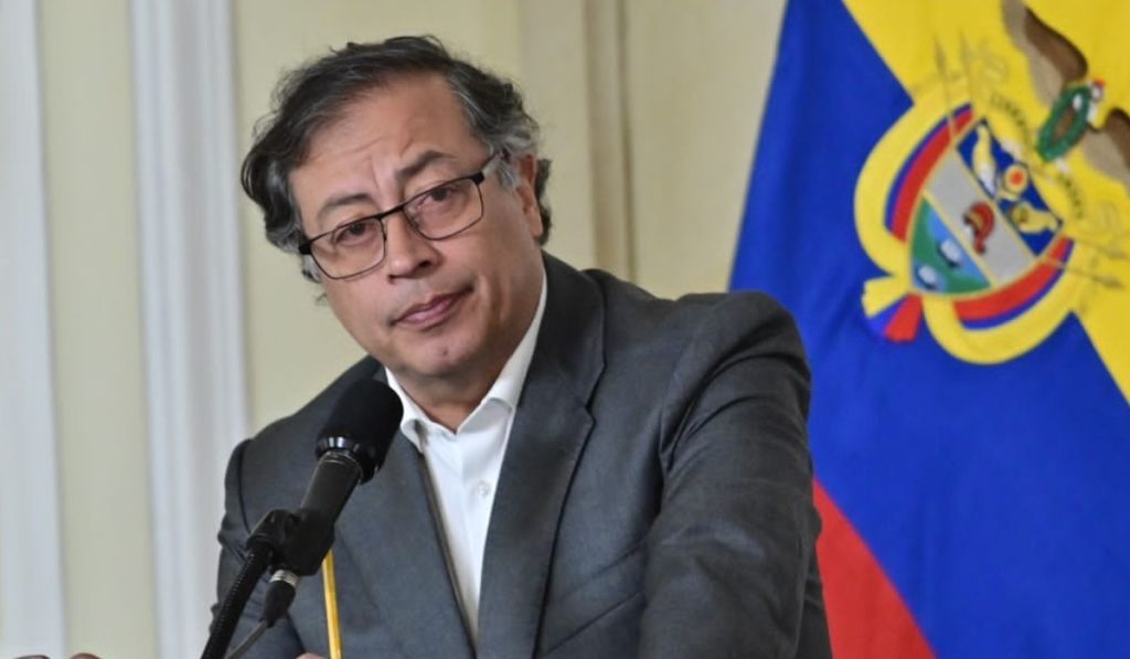 Gustavo Petro, presidente de Colombia, en un evento en la Casa de Nariño