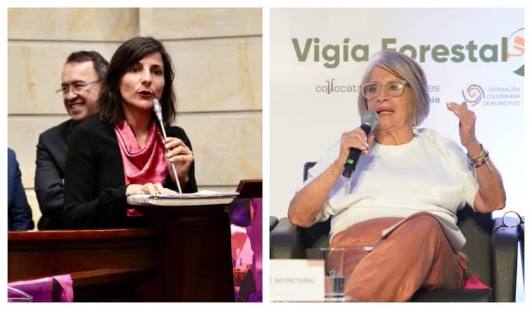 Irene Vélez, minMinas, y Cecilia López, minAgricultura