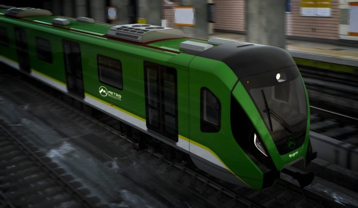 Render de la línea 2 del metro de Bogotá