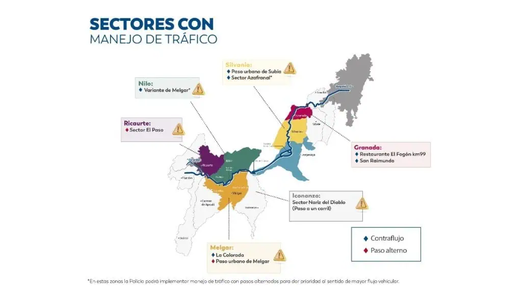 Plan retorno de Semana Santa: vía Bogotá – Girardot tendrá reversible Plan retorno de Semana Santa vía Girardot - Bogotá