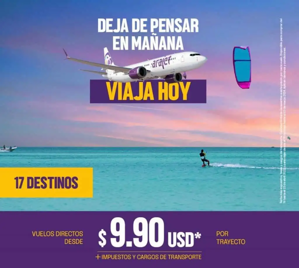 Tiquetes aéreos baratos con Arajet por US$10 desde Colombia: mire los destinos Tiquetes aéreos baratos con Arajet por US$10 desde Colombia: mire los destinos