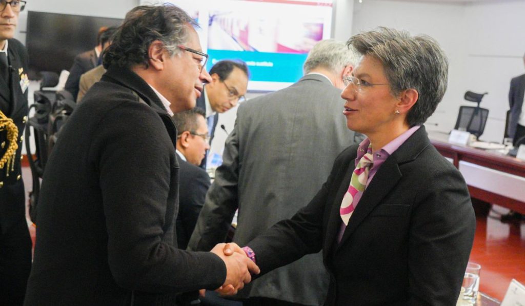 Gustavo Petro y Claudia López