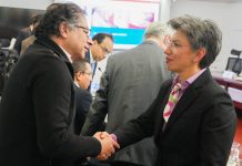 Gustavo Petro y Claudia López