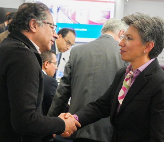 Gustavo Petro y Claudia López