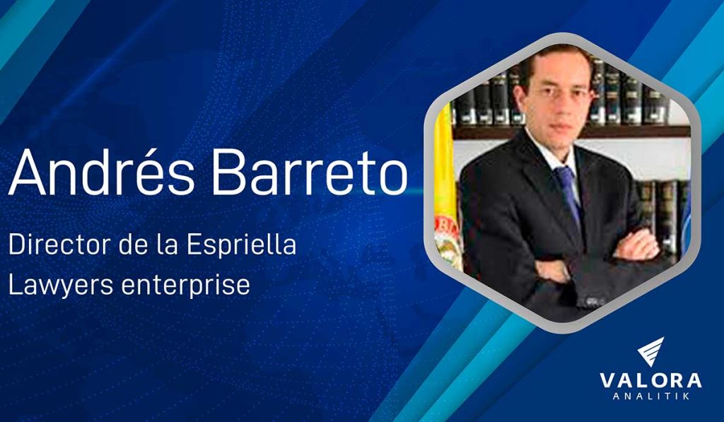 Andrés Barreto, nuevo director de De la Espriella Lawyers