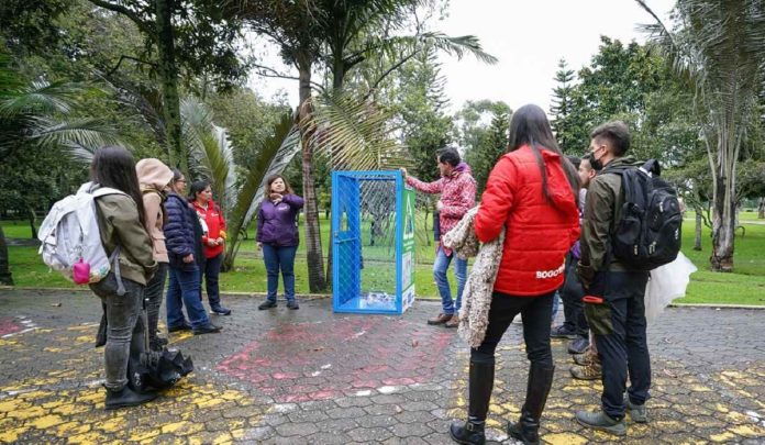 Reciclaje Parque Simón Bolívar en Bogotá