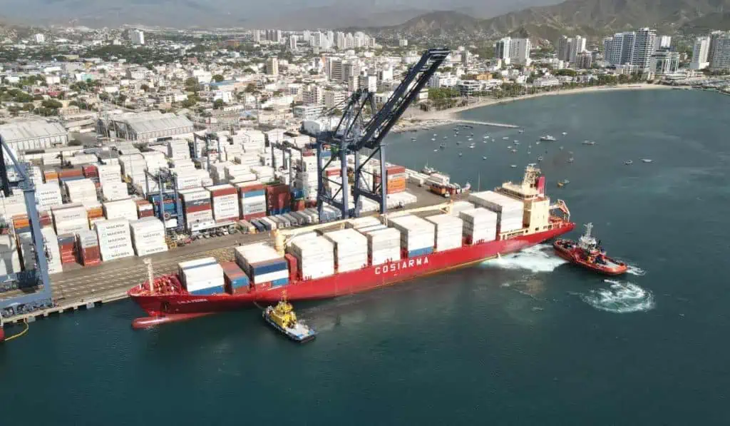 Tecbaco y Grupo Orsero sellan alianza para exportar fruta colombiana en Europa Buque, exportaciones, Santa Marta