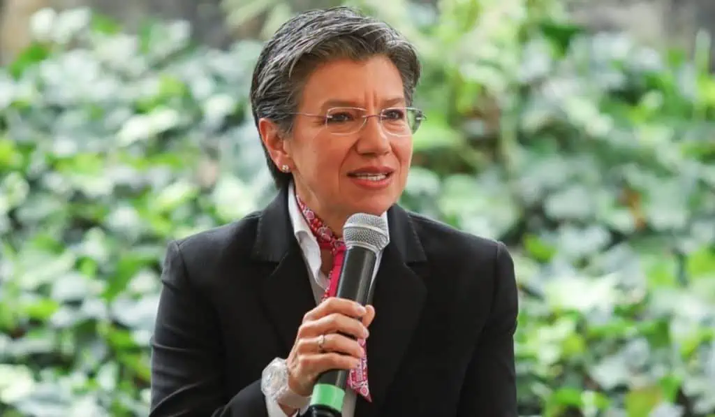 ¿En qué van las obras de la Calle 72 en Bogotá y qué se está haciendo? Claudia López, alcaldesa de Bogotá, durante un evento de la línea 2 del metro de Bogotá