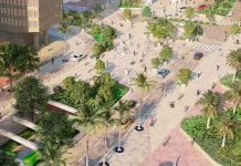 Render del proyecto Corredor Verde Séptima en Bogotá