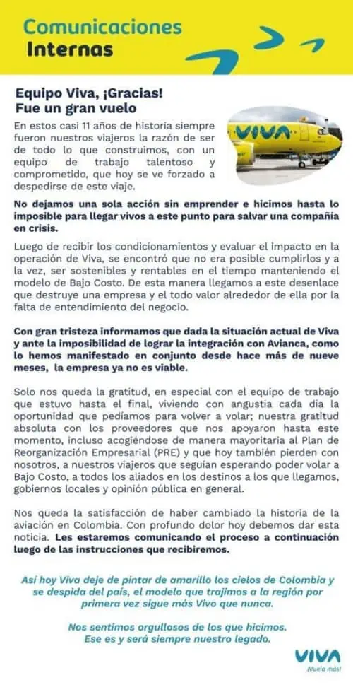 Avianca cancela integración con Viva Air: ¿qué pasará con los pasajeros? Despedida de Viva Air