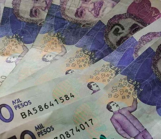 Billetes colombianos de 50.000 pesos