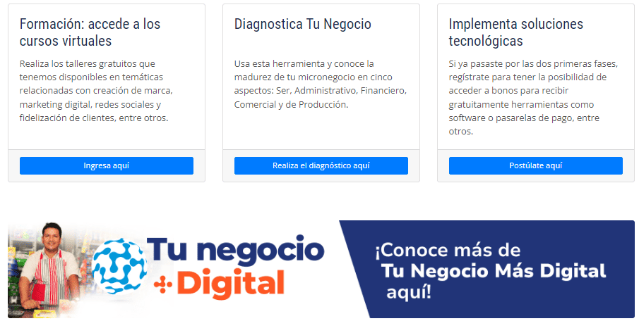 Fases de Tu Negocio más digital.