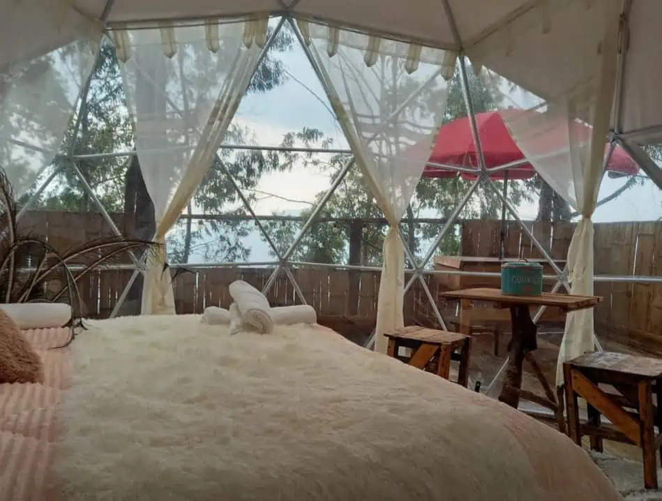 Anímese a visitar estos glampings cerca a Bogotá durante este fin de semana Imagen muestra cómo es un Glamping en Colombia