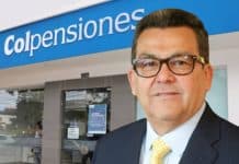 Jaime Dussán y fachada de Colpensiones