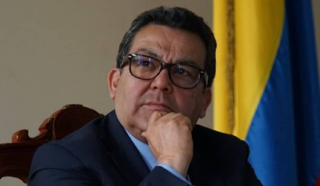 Jaime Dussán, presidente de Colpensiones, durante una audiencia pública en el Congreso de Colombia