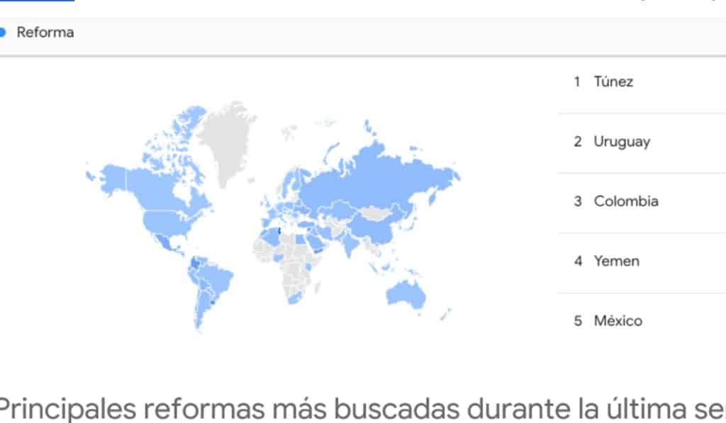 Google búsquedas, Gobierno Petro