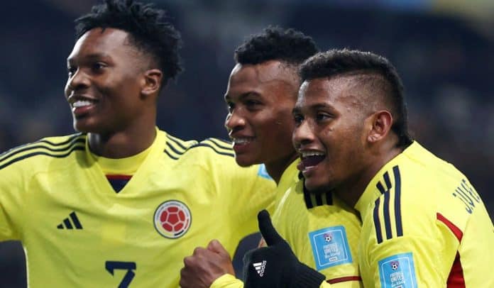 Jugadores de la Selección Colombia Sub-20