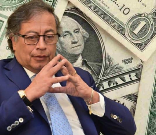 Gustavo Petro y dólar en Colombia