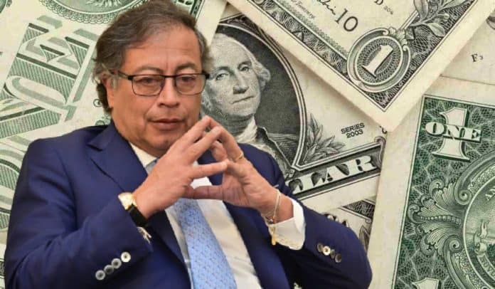 Gustavo Petro y dólar en Colombia