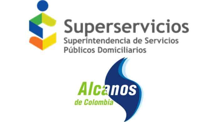 Sanción a Alcanos de Colombia - logos Superservicios y Alcanos