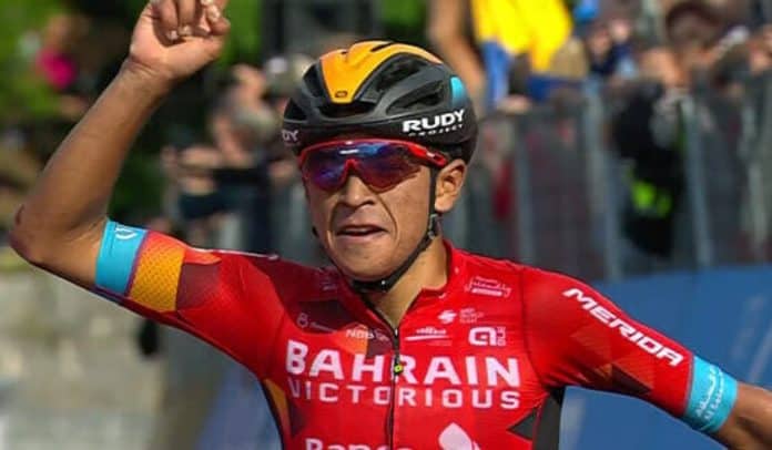 Santiago Buitrago ganador de la etapa 19 del Giro de Italia 2023.