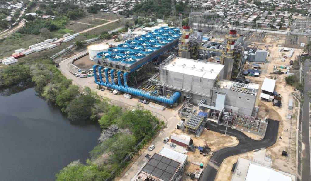 Imagen panorámica de la ampliación de la Termocandelaria