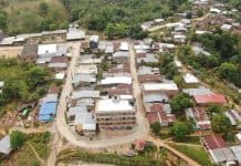Vía Mining en la vereda Campo Alegre, en Segovia, Antioquia.
