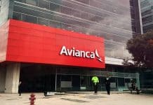 Fachada del edificio de Avianca