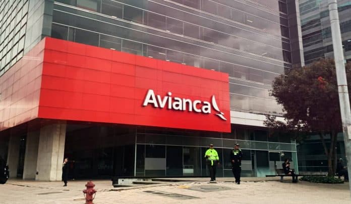 Fachada del edificio de Avianca