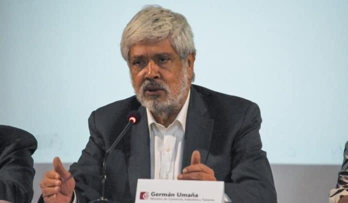 Ministro de Comercio de Colombia, Germán Umaña.