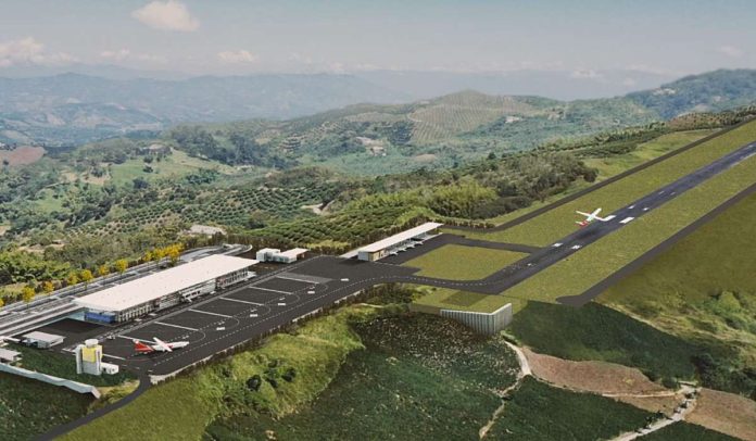 Render del Aeropuerto del Café, que estará ubicado en Caldas, Colombia