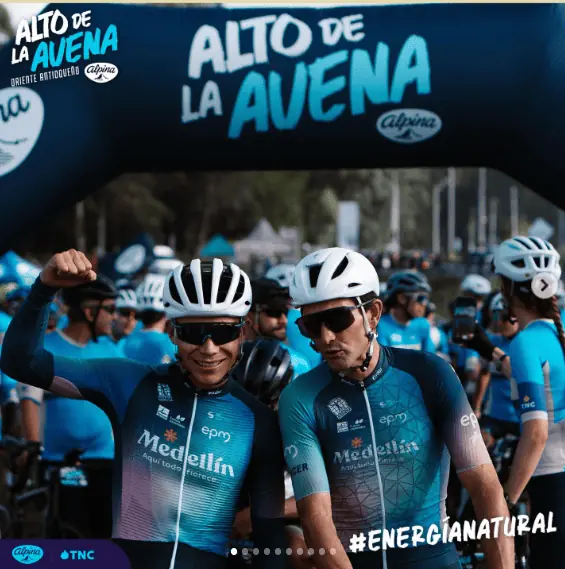 'Alto de la Avena' de Alpina promueve el turismo en bicicleta en el país Alpina, inauguró el primer: ‘Alto de la Avena’ en Antioquia. Una iniciativa que busca fomentar el turismo en el país
