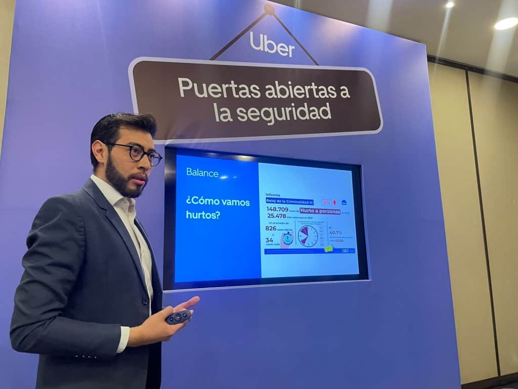 Andrés Nieto, experto en seguridad, en el evento Puertas abiertas a la seguridad de Uber.