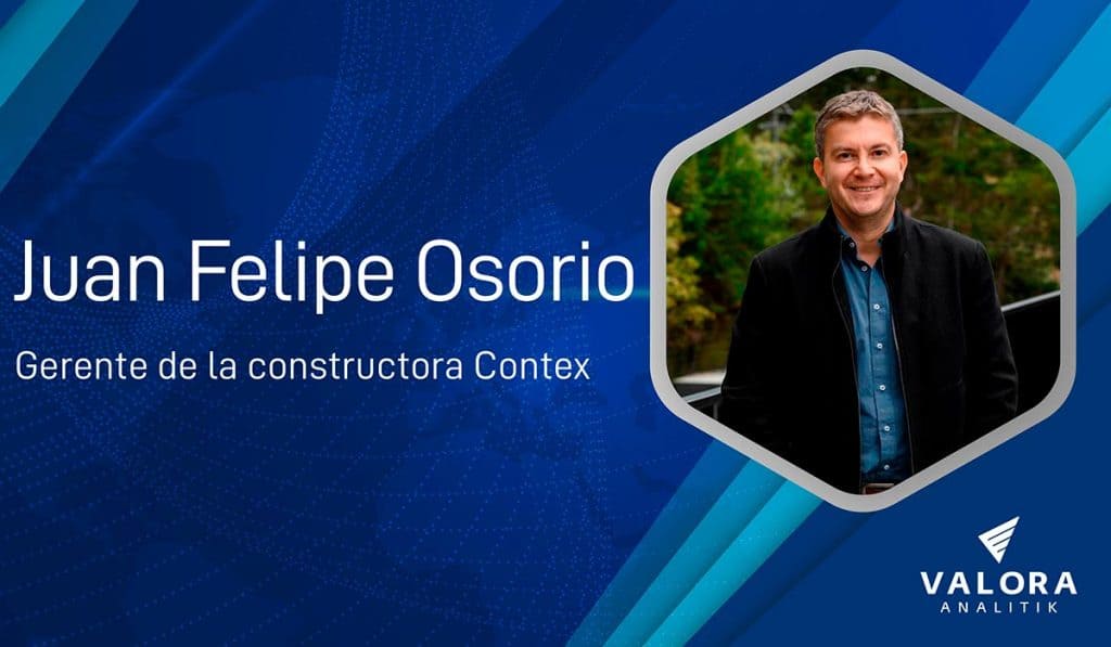 Juan Felipe Osorio, gerente de la constructora Contex, explicó detalles de la reducción de precios de las viviendas nuevas. Foto: Contex