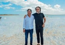 Gustavo Petro y Armando Benedetti durante la campaña presidencial
