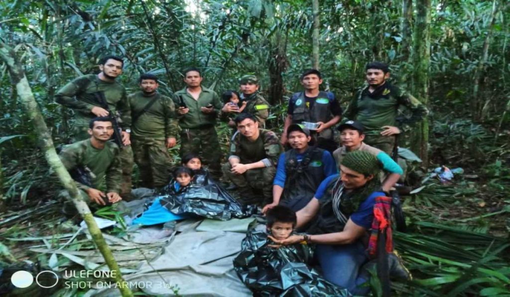 Niños indígenas rescatados en Guaviare