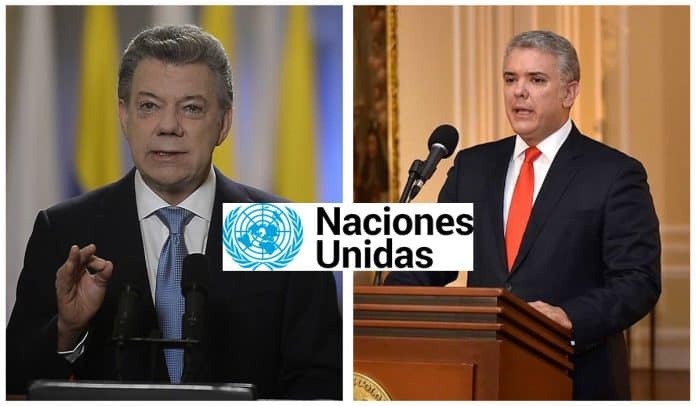 Iván Duque y Juan Manuel Santos compiten por quedarse con la Secretaría de la ONU Iván Duque y Juan Manuel Santos compiten por quedarse con la Secretaría de la ONU