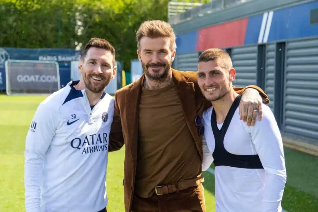 Este es el millonario ‘enroque financiero’ para llevar a Messi al Barcelona: ¿Vuelve a casa? Lionel Messi, David Beckham y Marco Verrati