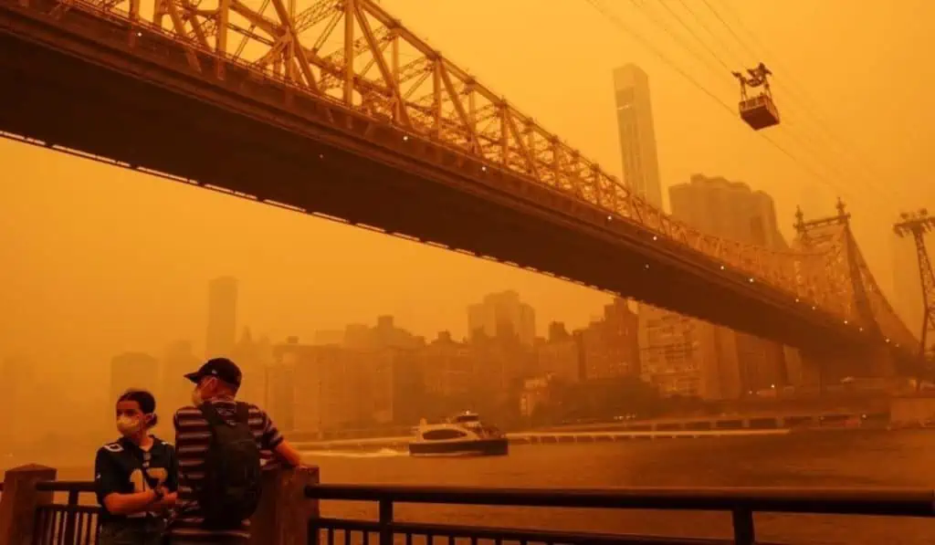 Nueva York, a ‘oscuras’ y con pésima salud ambiental por humo de incendios desde Canadá Nueva York, a ‘oscuras’ y con pésima salud ambiental por humo de incendios desde Canadá