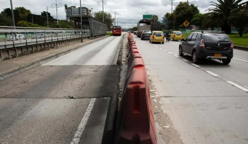 Así son las obras que acabarán trancón en importante tramo de la Autopista Norte en Bogotá Obras en la Autopista Norte de Bogotá