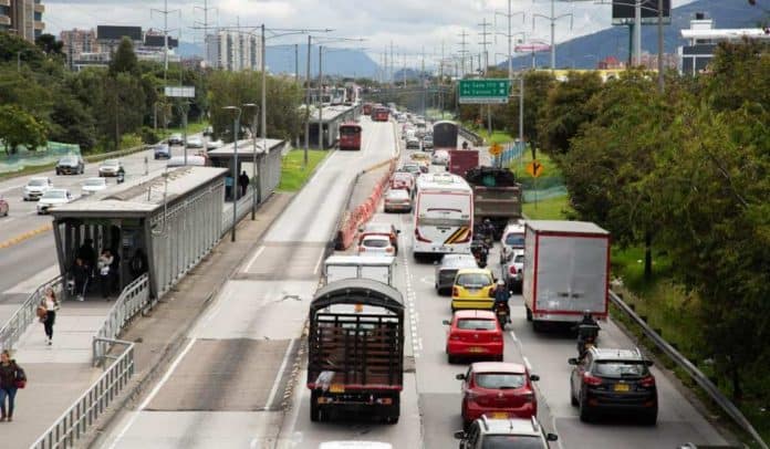 Autopista Norte en Bogotá