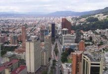 Imagen panorámica muestra una de las ciudades principales de Colombia