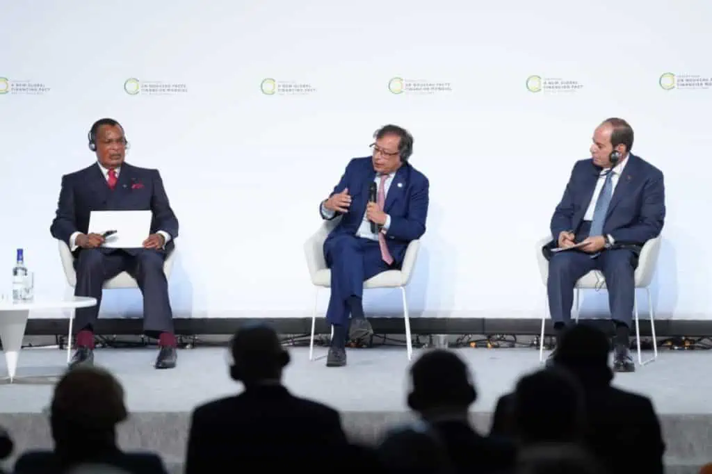 Banco Mundial y Francia apoyan a Petro en cambiar deuda por acción climática Presidente Petro propone en París Plan Marshall mundial para enfrentar la crisis climática