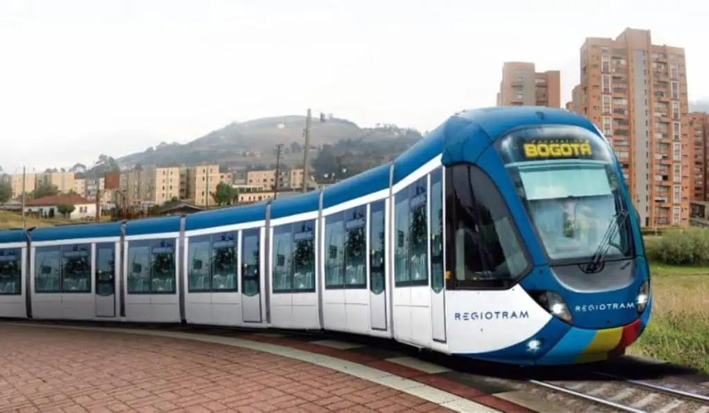 Cundinamarca alista plan de megaobras: incluye línea 3 del metro, cable en La Calera y dos trenes Render del Regiotram de Occidente de Bogotá